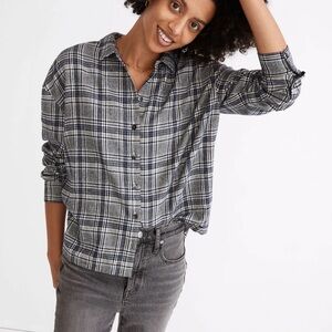 Madewell Flannel Westlake Shirt in Dubin Plaid